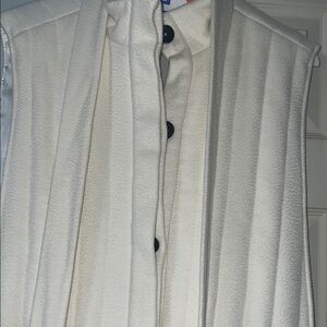 Men's White Sleeveless Jacket